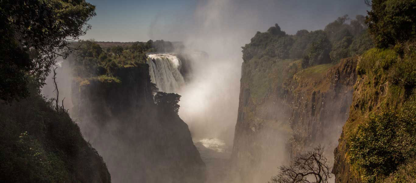 Botswana safari green season photo of Victoria Falls, Zimbabwe