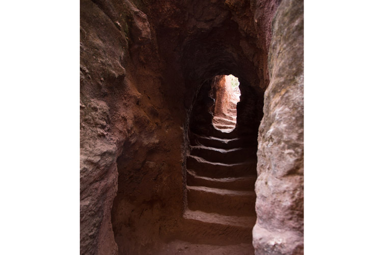 Ethiopia tours slide features Lalibela interior