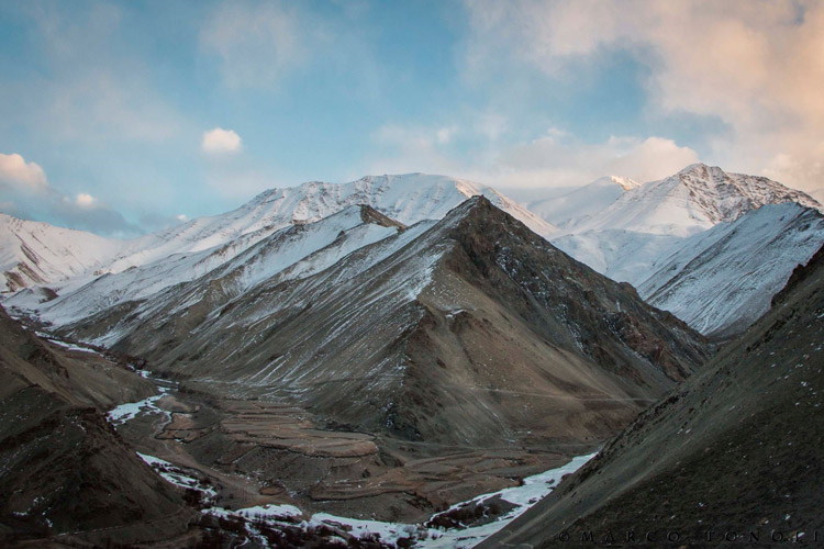 Snow Leopard Tour slide of Ladakh India landscape