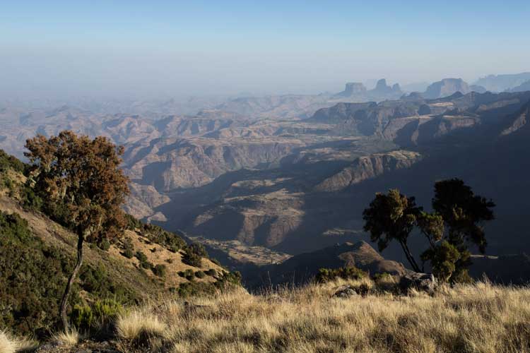 Ethiopia travel tour image of views of the Simien Mountains