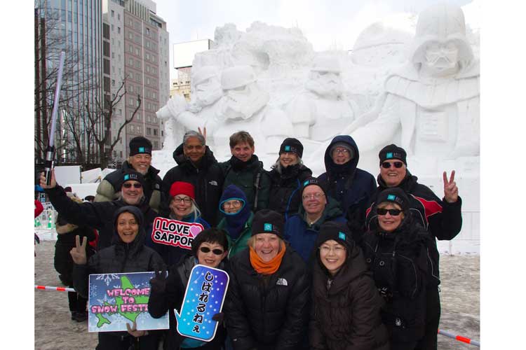 Japan tours image of the Apex Expeditions group in Sapporo