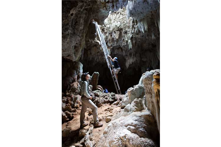 Madagascar tours Apex traveler image in limestone cave