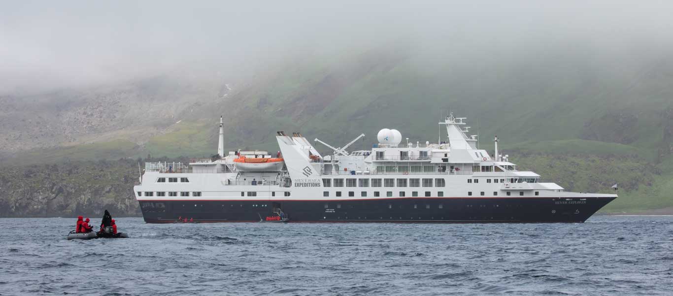 Sea of Okhotsk photo of Silver Explorer near Chirpoy Island in the Kuril Islands