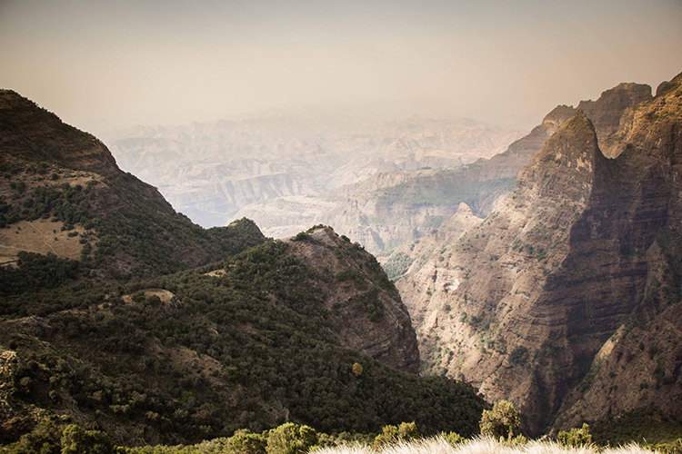 Ethiopian travel view of Simien Mountains