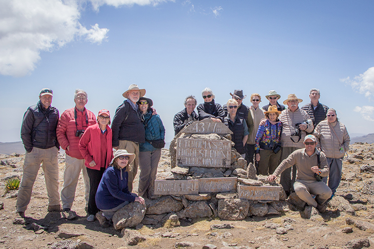Group of Apex travelers on Ethiopia tour