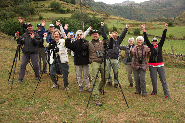 Group of Apex travelers on Spain wildlife tour