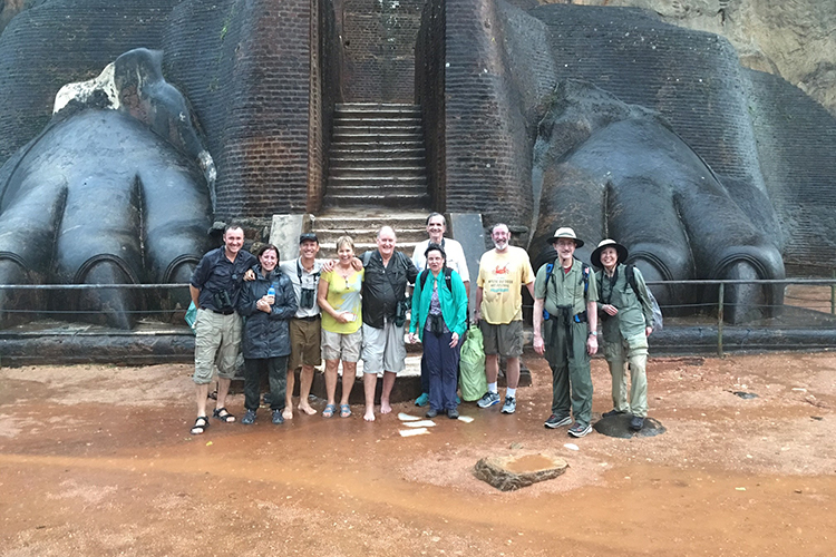 Group of Apex travelers at Sigiriya Sri Lanka