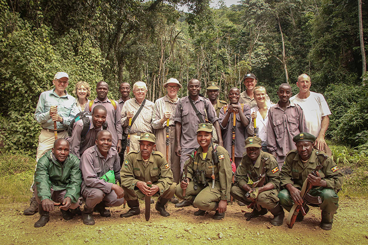 Group of Apex travelers on Uganda Gorilla Trekking tour