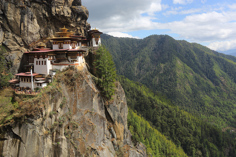 Tigers Nest Monastery in Bhutan seen on 9000 bird quest