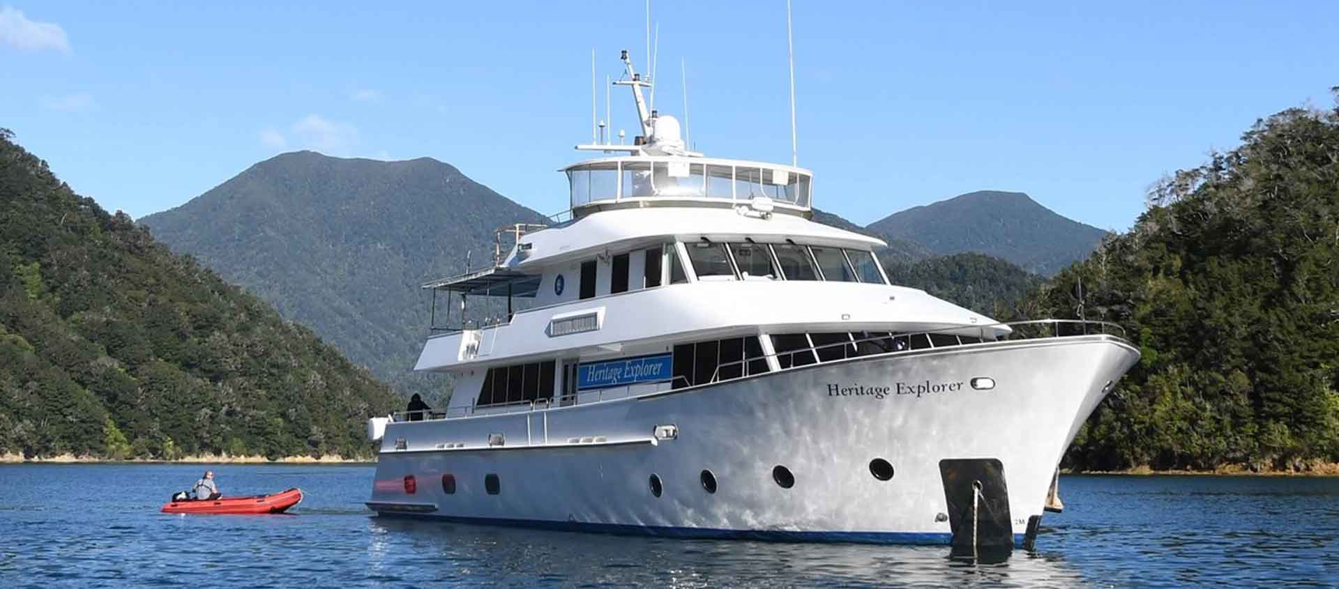 Cruise New Zealand South Island photo of the 18-guest yacht Heritage Explorer