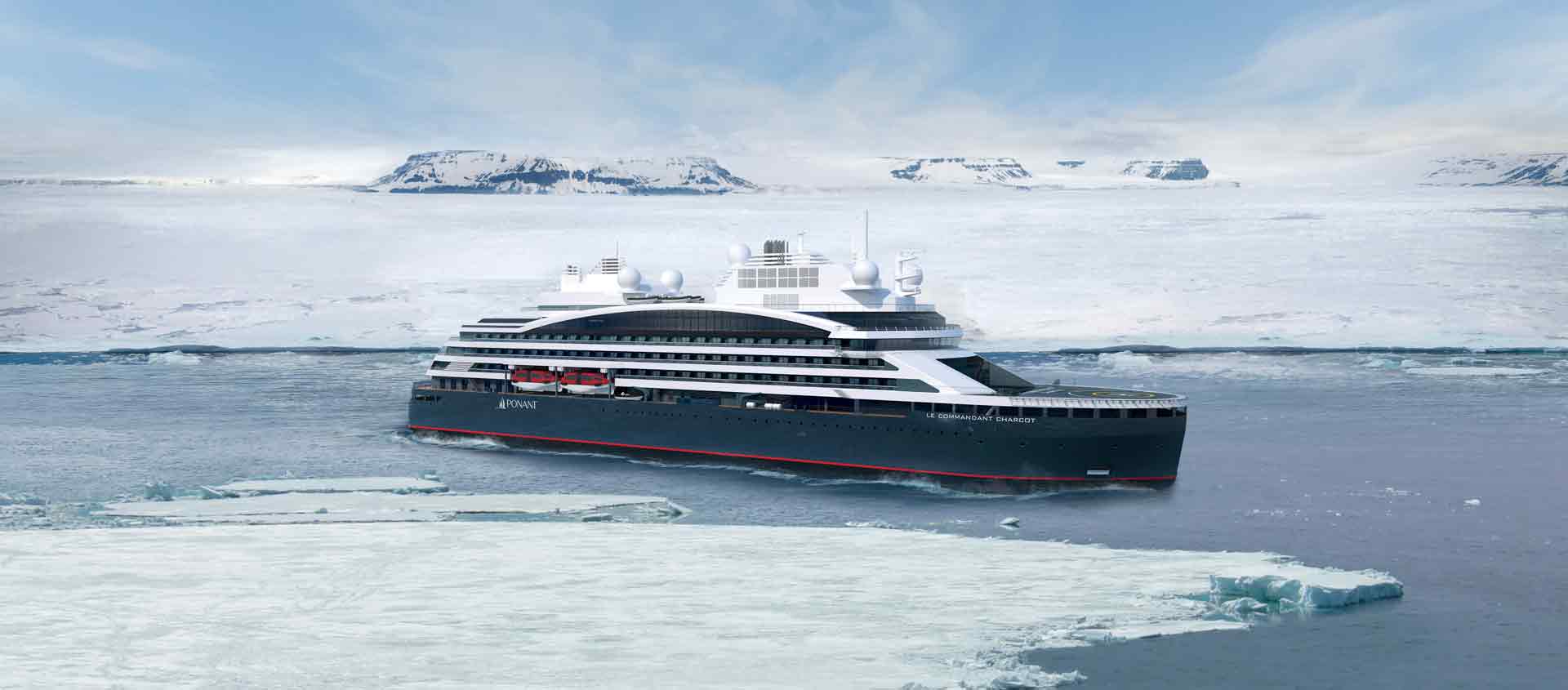 Cruise South of the Antarctic Circle image of icebreaker Le Commandant Charcot