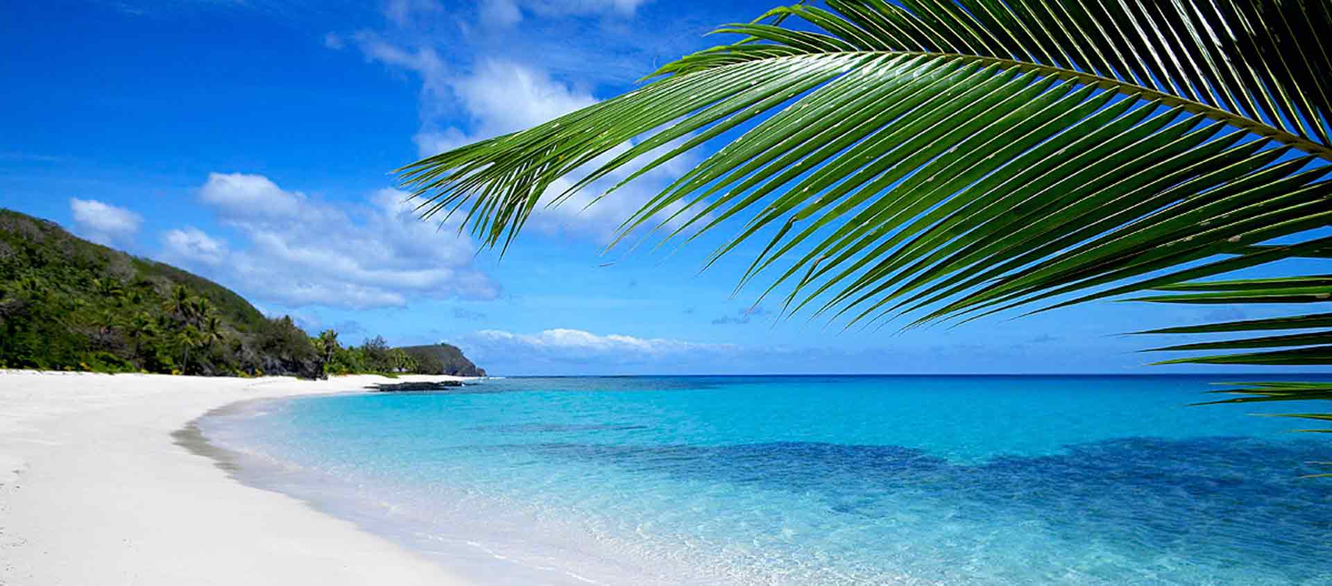 Fiji cruise image of beach on Yasawa Island